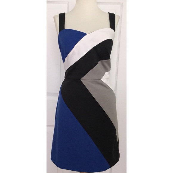 NWT BCBGeneration Color Block Dress Medium M Mini - Picture 2 of 4